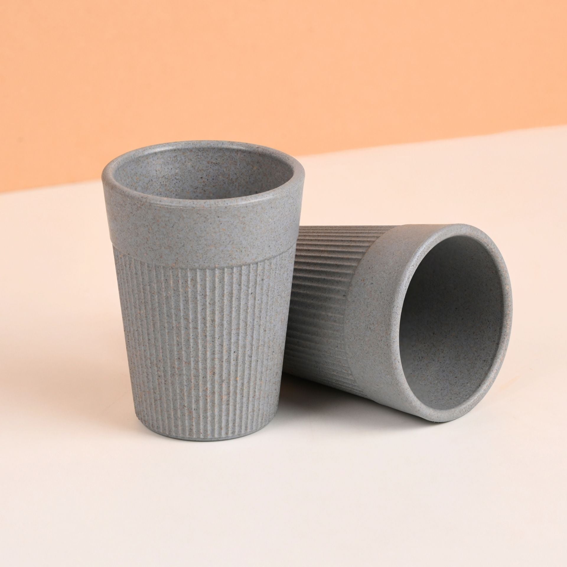 Cutting Chai Cup | Azure | 120 ml | Chai Cup Made with Rice Husk & Bamboo Fibers | Microwave Safe Tea Cup | Hot & Cold Coffee Mug, Milk & Tea Cup