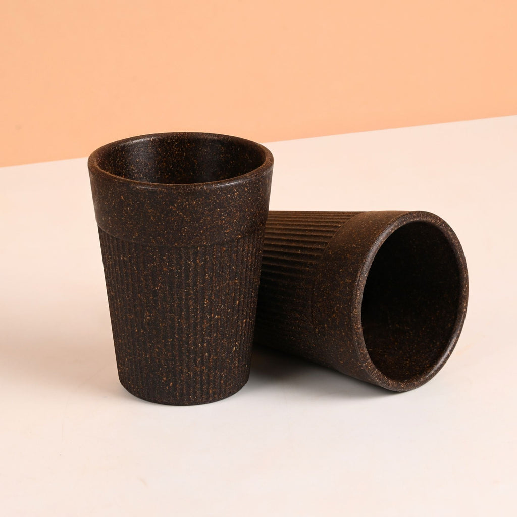 Cutting Chai Cup | Coffee | 120 ml | Chai Cup Made with Rice Husk & Bamboo Fibers | Microwave Safe Tea Cup | Hot & Cold Coffee Mug, Milk & Tea Cup