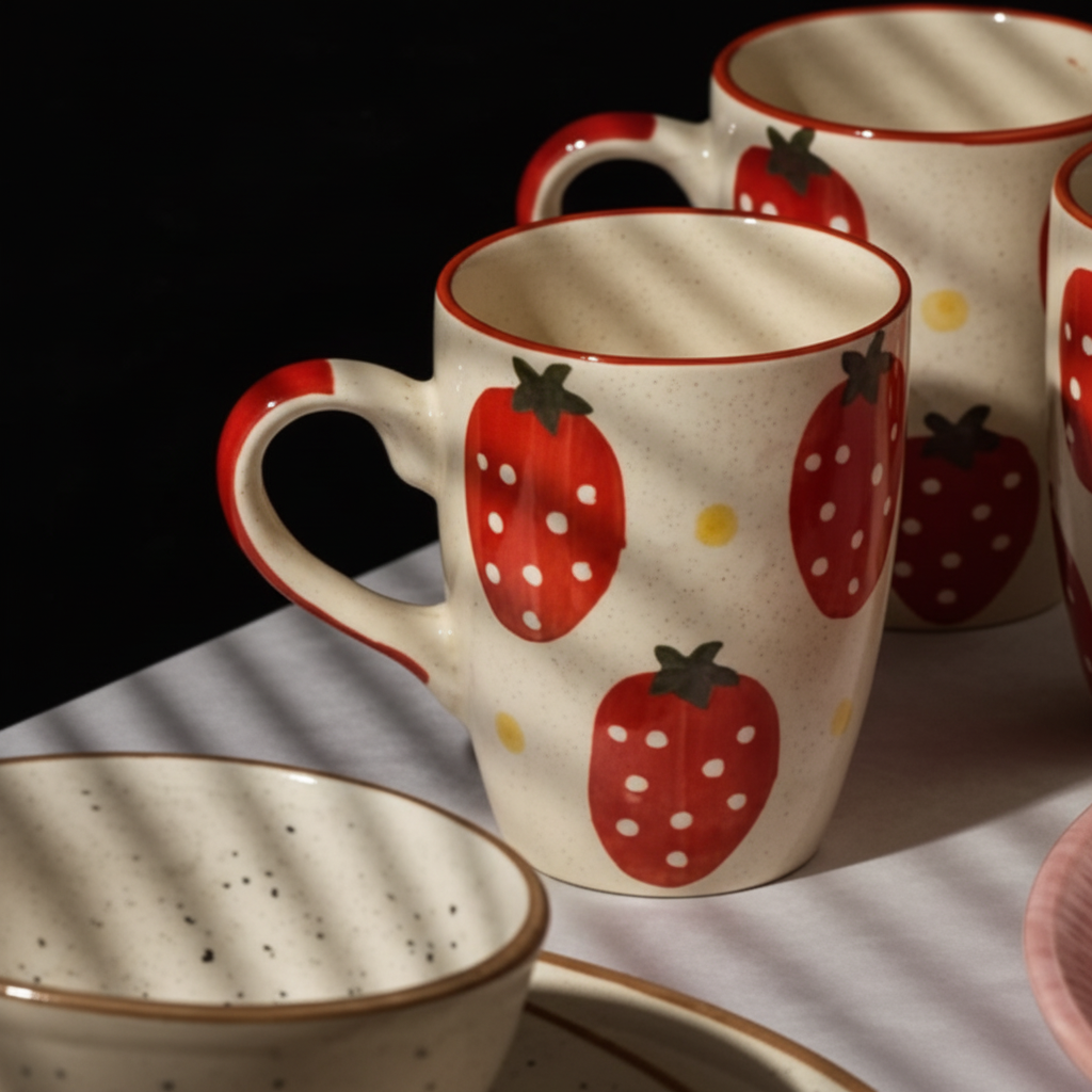 Strawberry Doodle Mug | 350ml