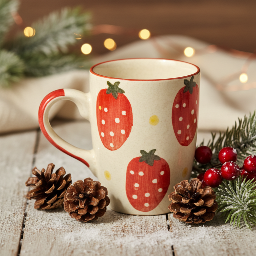 Strawberry Doodle Mug | 350ml