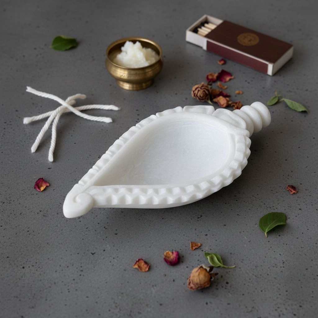 Sacred Pour Marble Lamp