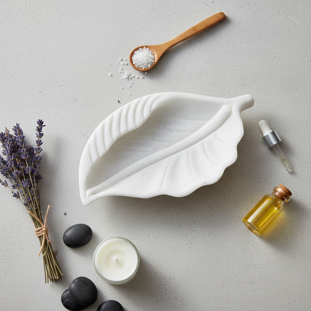 Purestone Leaf Platter