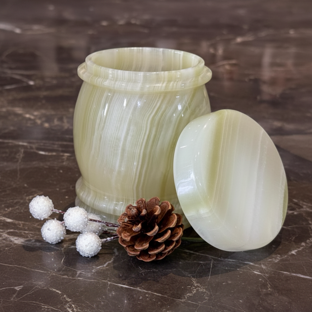 NatureGlow Onyx Jar | Pair of 2