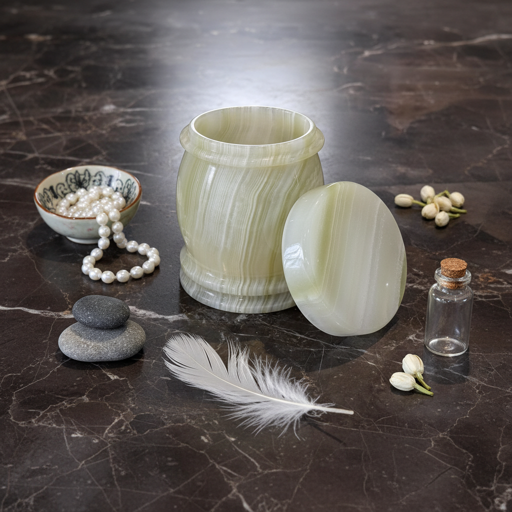 NatureGlow Onyx Jar | Pair of 2