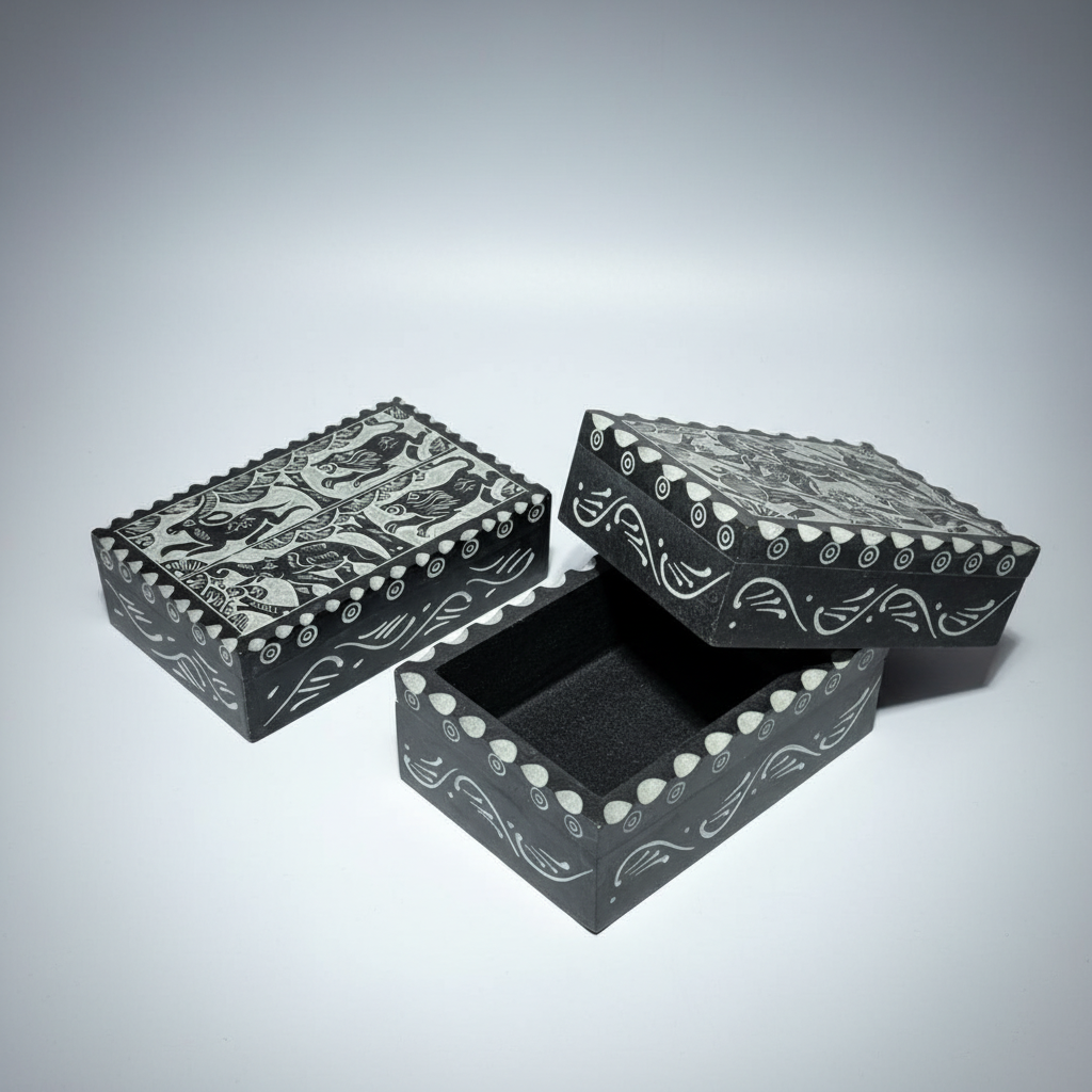 Noir Heritage Stone Box