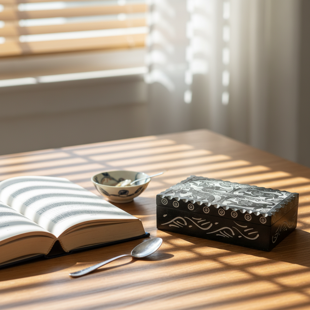 Noir Heritage Stone Box