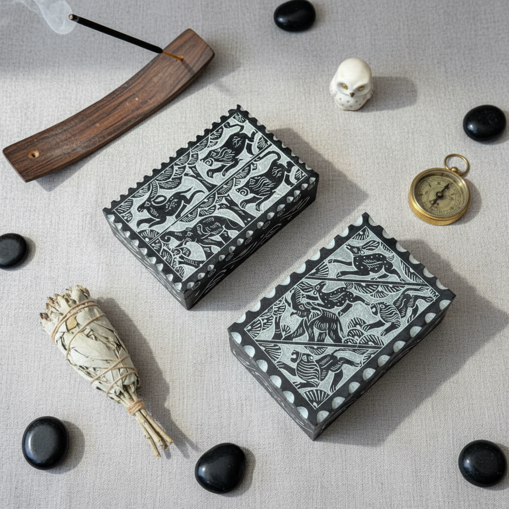 Noir Heritage Stone Box