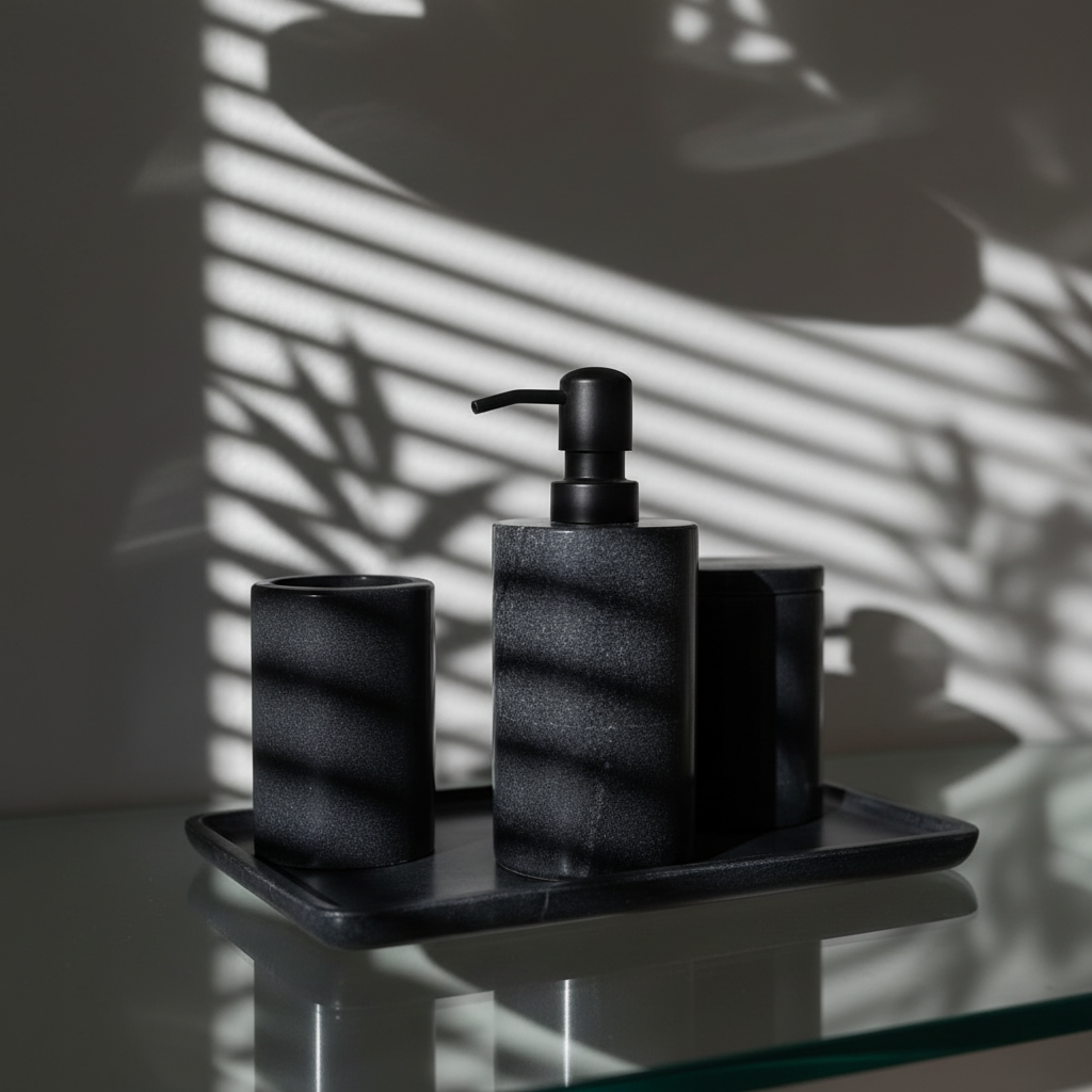 Quiet Stone Bathroom Set