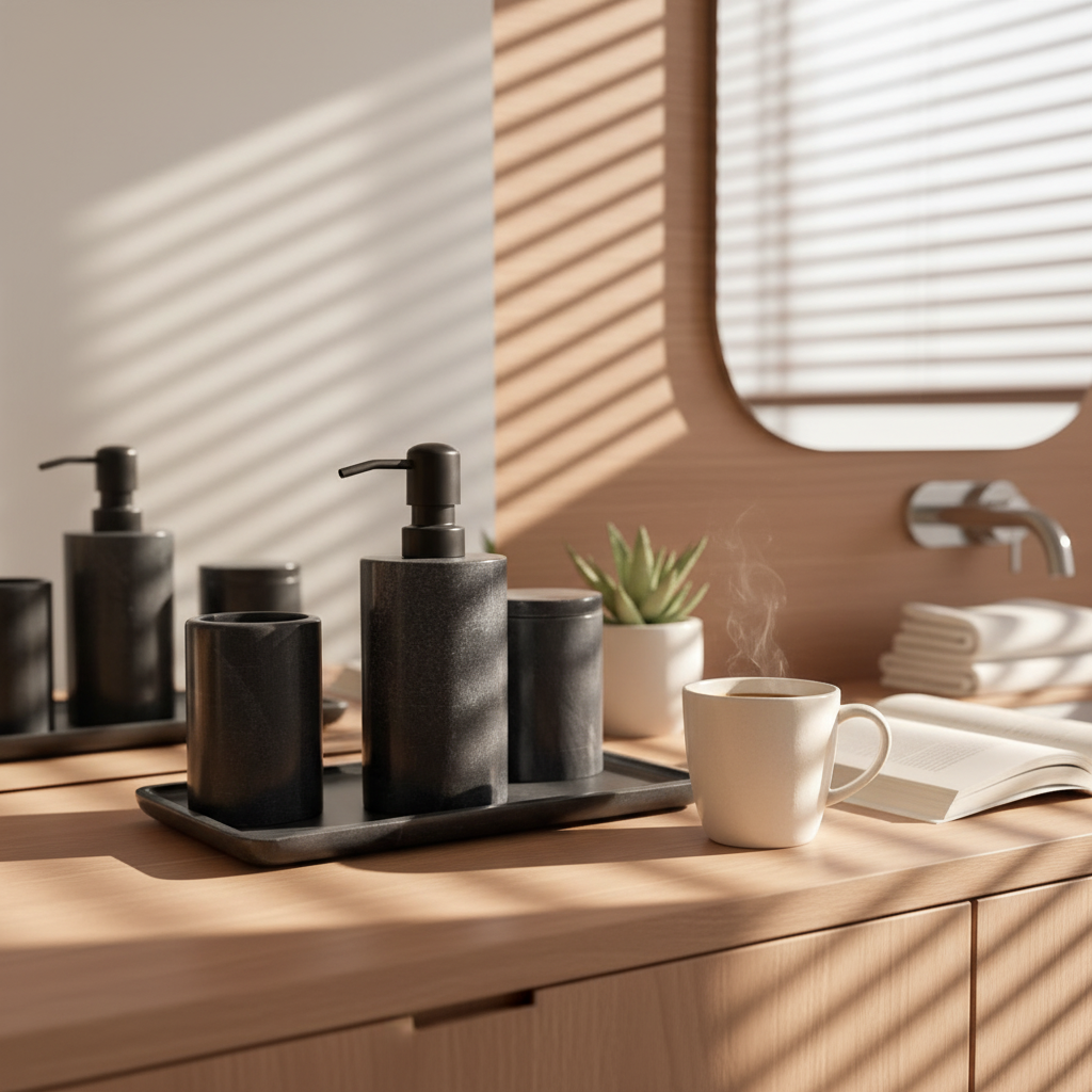 Quiet Stone Bathroom Set